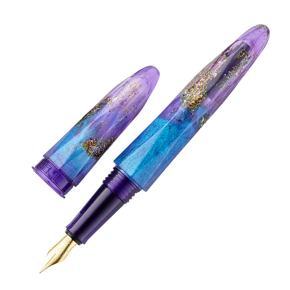 BENU Briolette Fountain Pen - Amethyst Tide  on white background