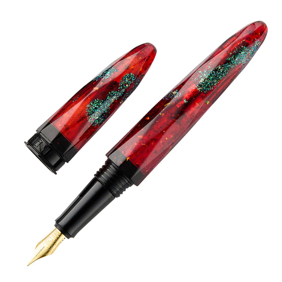 BENU Briolette Fountain Pen - Ruby Forest