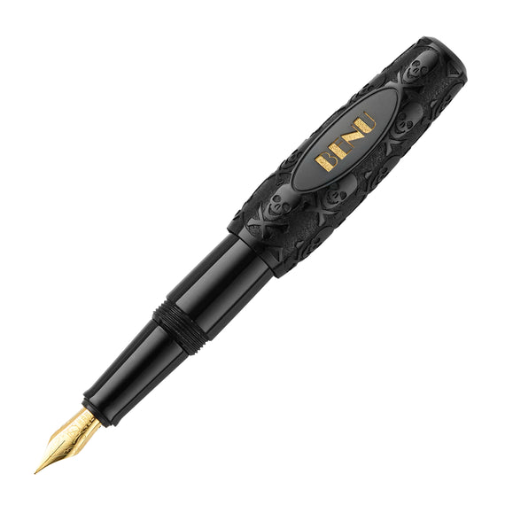 BENU Pixie Fountain Pen - Jolly Roger Black