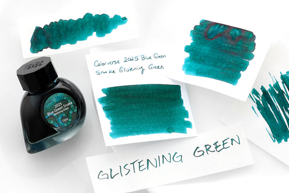 Colorverse Blue Green Snake Glistening Green (Special Edition) - 15ml Bottled Ink
