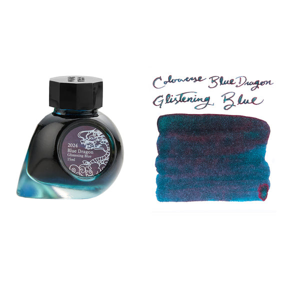 Colorverse Blue Dragon Glistening Blue (Special Edition) - 15ml Bottled Ink