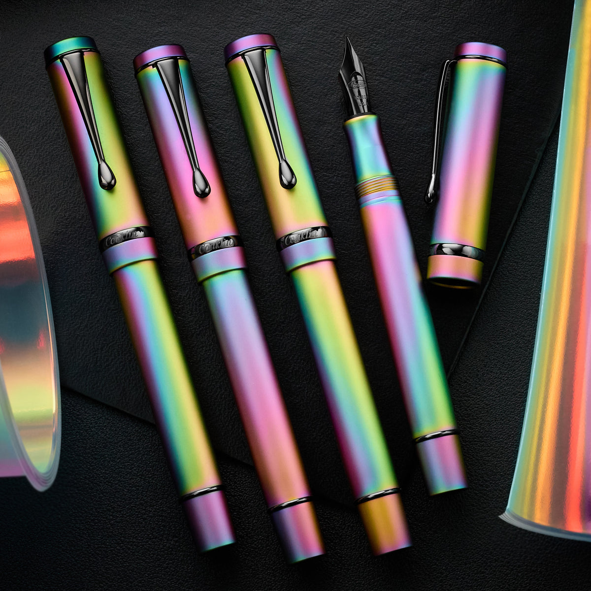 Conklin Duragraph Fountain Pen - Matte Rainbow