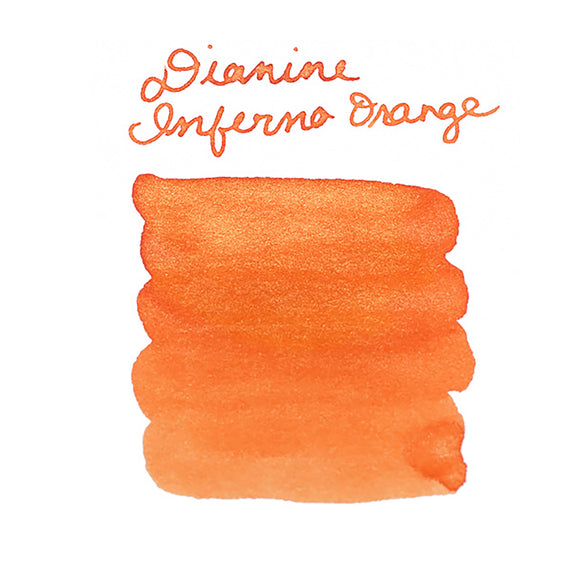 Diamine Inferno Orange - Ink Sample