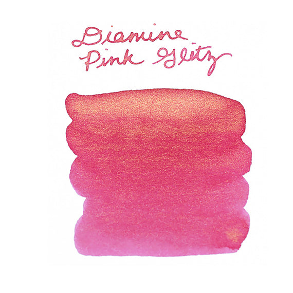 Diamine Pink Glitz - Ink Sample