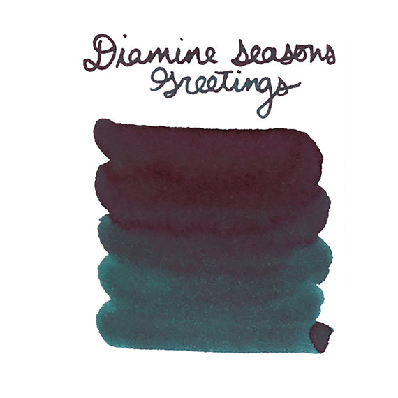 Diamine Seasons Greetings - Ink Sample