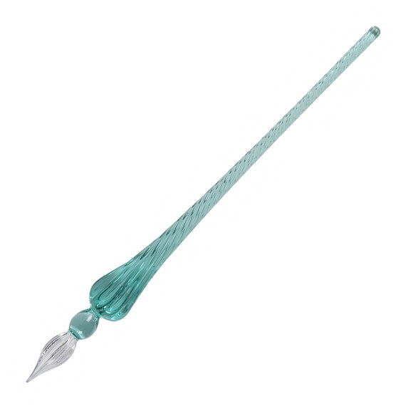 Herbin Round Glass Dip Pen - Turquoise