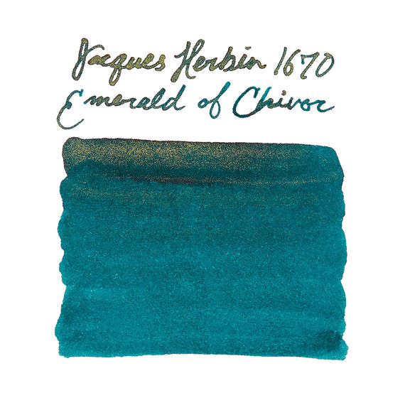 Jacques Herbin 1670 Emerald of Chivor fountain pen ink