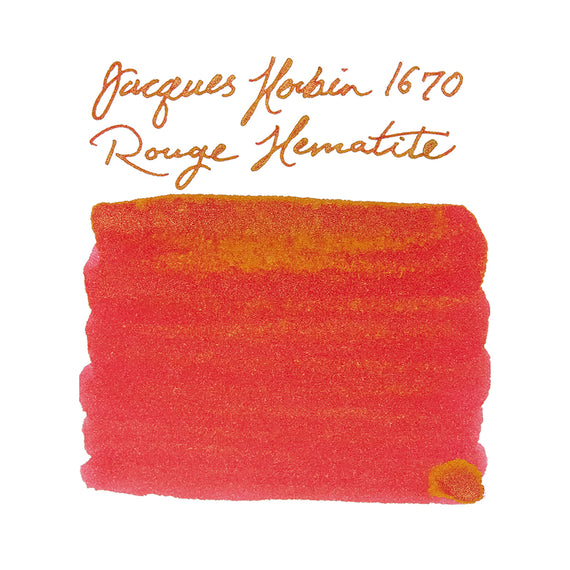Jacques Herbin 1670 Rouge Hematite fountain pen ink