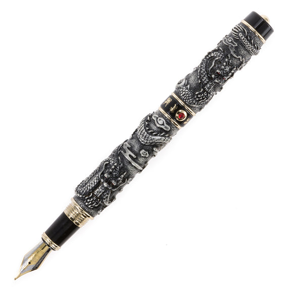 Jinhao 999 Dragon Fountain Pen - Black