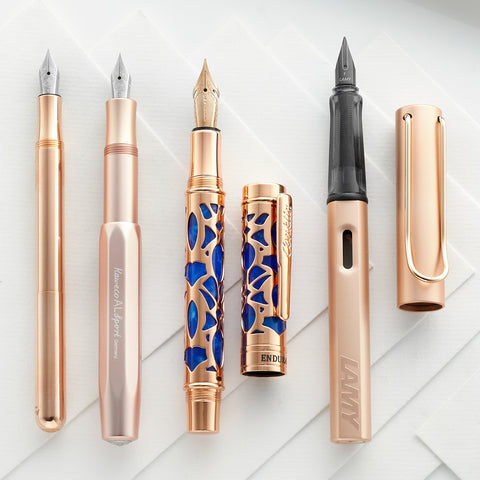 Rose Gold & Copper Fountain Pens
