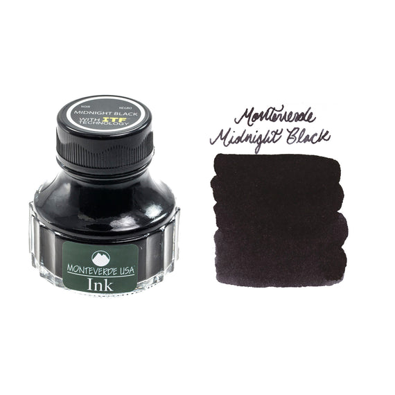 Monteverde Midnight Black - 90ml Bottled Ink