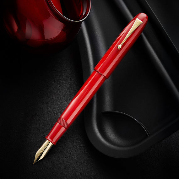Namiki Emperor Urushi Fountain Pen - Vermillion