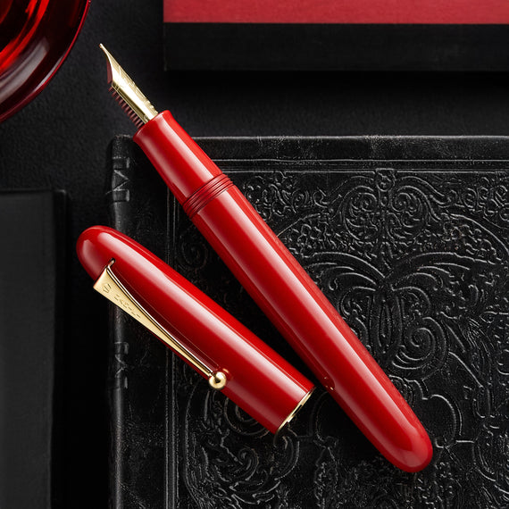 Namiki Yukari Royale Urushi Fountain Pen - Vermillion