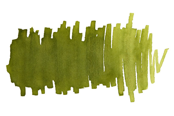 Noodler's Army Green ink swatch on a white background