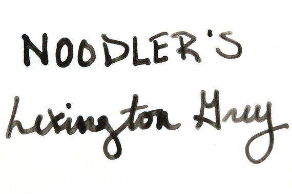 Noodler's Lexington Gray Ink sample swab on white background