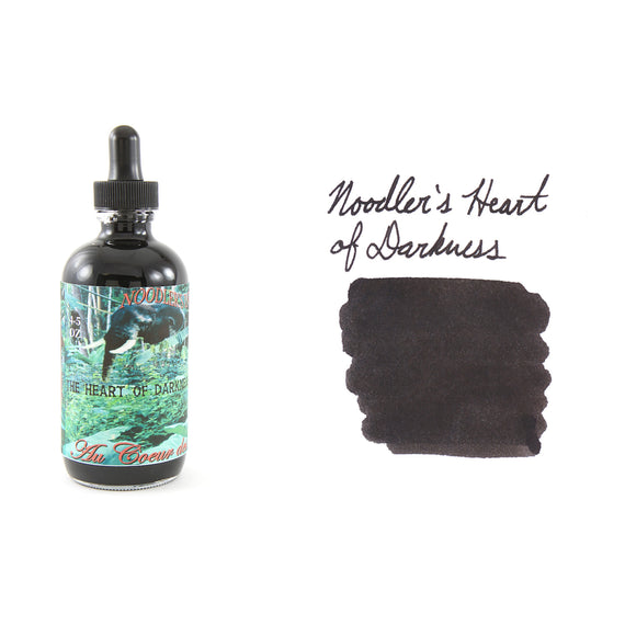 Noodler's Heart of Darkness - 4.5oz Bottled Ink with Free Charlie Pen