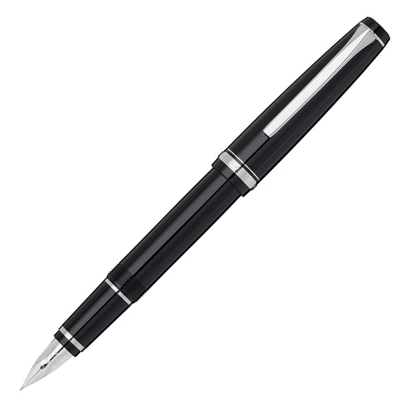 Pilot Falcon Fountain Pen - Black/Rhodium