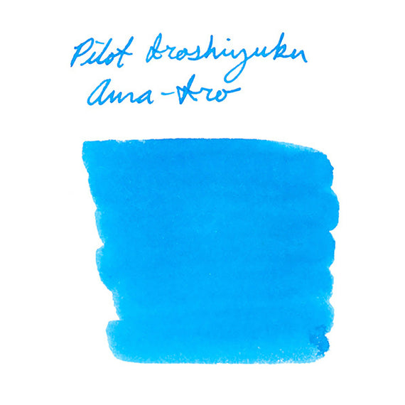 Pilot Iroshizuku Ama-iro -ink swab  on white background