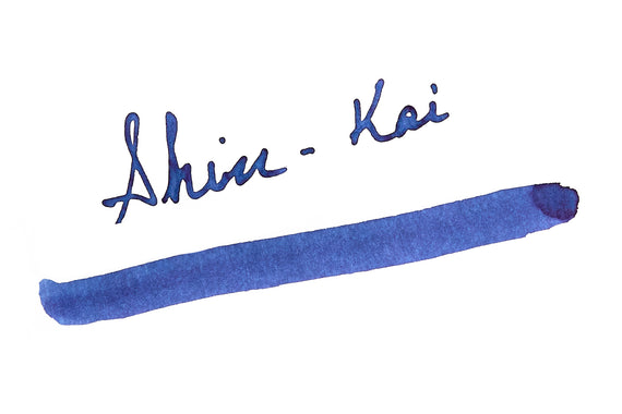 Pilot Iroshizuku Shin-kai fountain pen ink writing sample