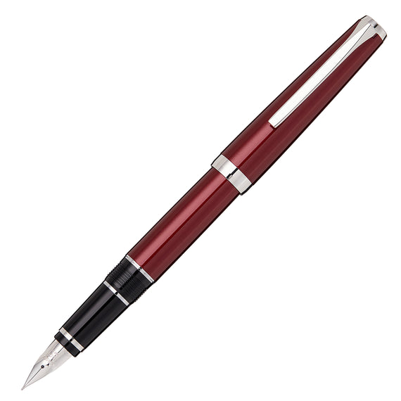 Pilot Metal Falcon Fountain Pen - Burgundy