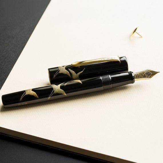 Namiki Chinkin Fountain Pen - Crane