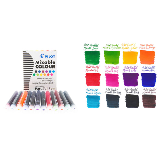 Pilot Parallel Mixable Colour Assorted Pack - Ink Cartridges