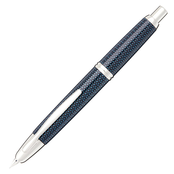 Pilot Vanishing Point Fountain Pen - Blue Carbonesque