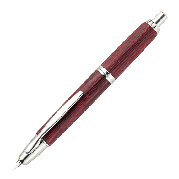 Pilot Vanishing Point Fountain Pen - Birchwood Red