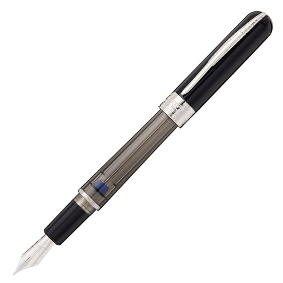 Pineider Avatar UR Twin Tank Touchdown Fountain Pen - Graphene Black