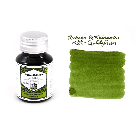 Rohrer & Klingner Alt-Goldgrun - 50ml Bottled Ink