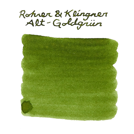 Rohrer & Klingner Alt-Goldgrun fountain pen ink
