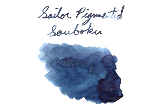 Sailor Souboku Pigmented Deep Blue fountain pen ink writing sample