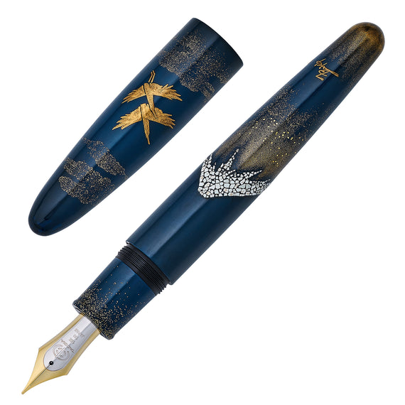 TACCIA Empress Maki-e Fountain Pen - Ao Fuji (Limited Edition)
