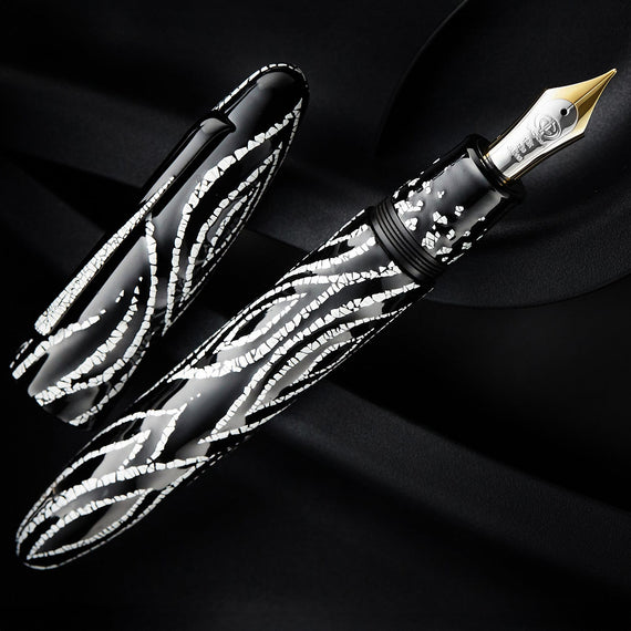 Taccia Miyabi Empress Fossils in the Sky Fountain Pen - Shadow (Limited Edition)