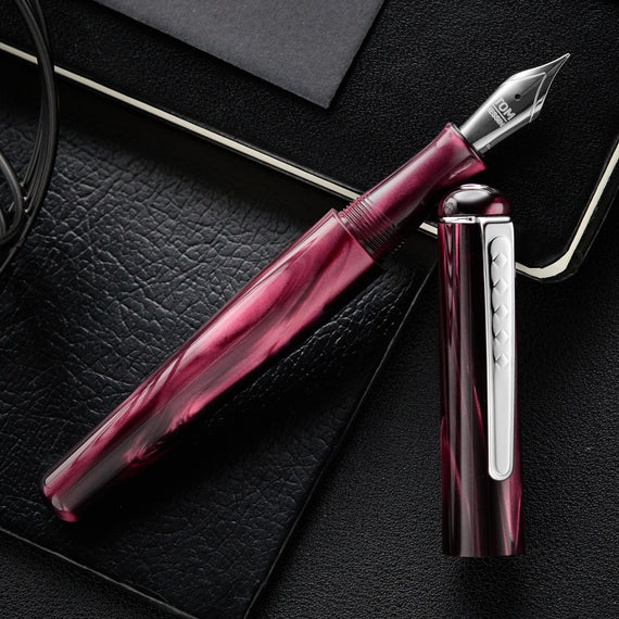 Tom Hessin Charles Fountain Pen - Castle Claret