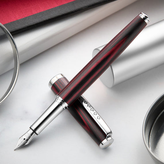 Tom Hessin Edinburgh Fountain Pen - Forth Bridge Red