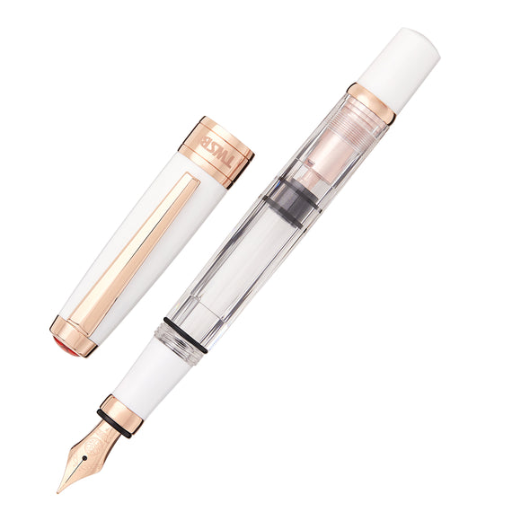 TWSBI Diamond 580 Fountain Pen - White RoseGold II