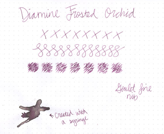 Diamine Frosted Orchid fountain pen ink