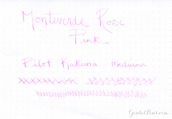 Monteverde Rose Pink fountain pen ink